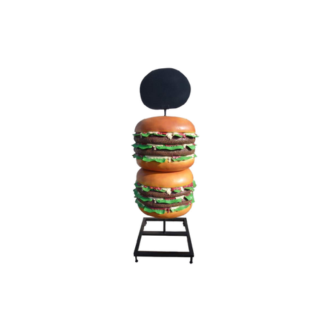 Hamburger Werbefigur mit Tafel