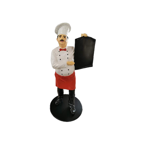 Koch mit roter Schürze